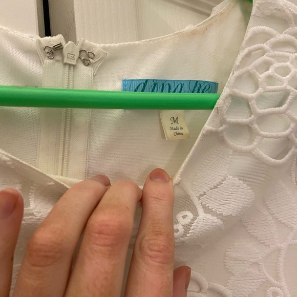 White floral dress - Picture 4 of 7